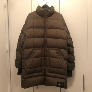 Philip Lim - military green long, lightweight coat